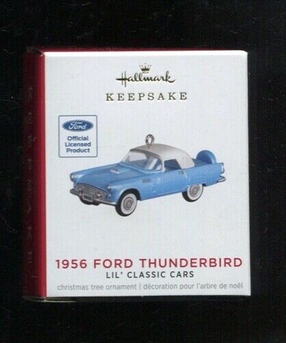 2021 Hallmark Ornament - 1956 FORD THUNDERBIRD - Mini Classic Cars - New in Box
