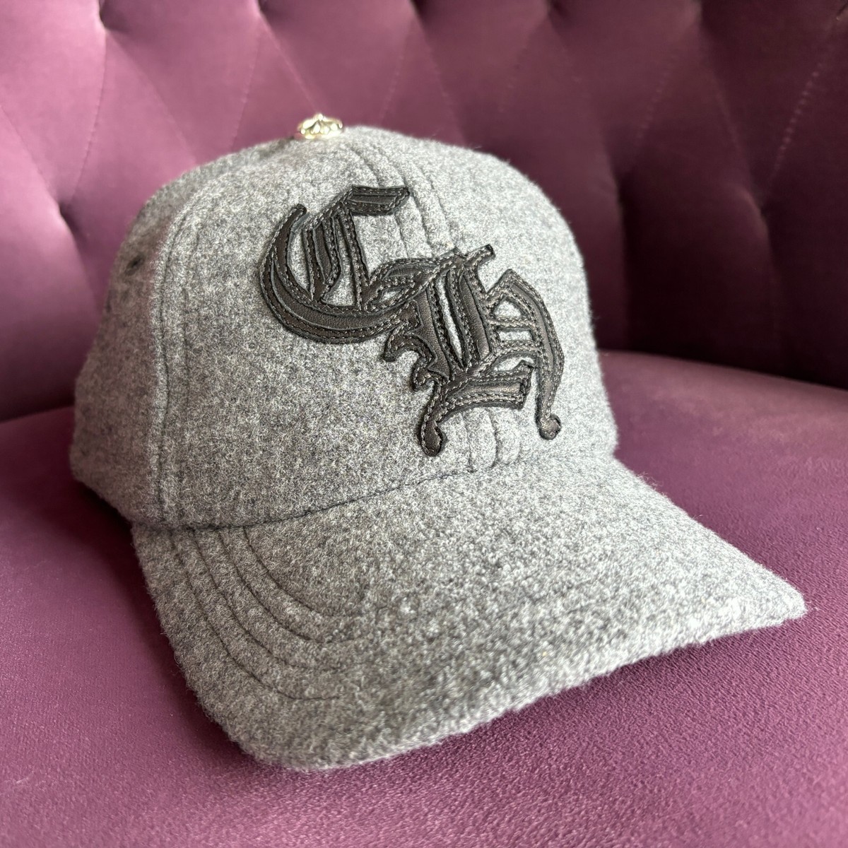 100% Authentic Chrome Hearts CH Wool Hat Grey SHIP FAST ✈️ | eBay