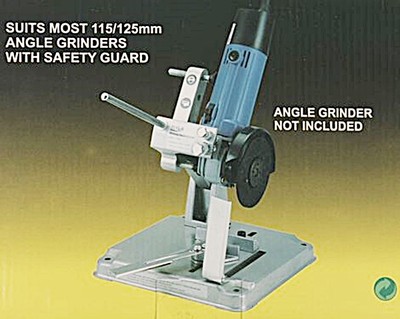 Supporto Per Smerigliatrice Angolare - Adatto Per Dischi 115 E 125 Mm, Base In Alluminio Regolabile, Con Parascintille - Foto 4