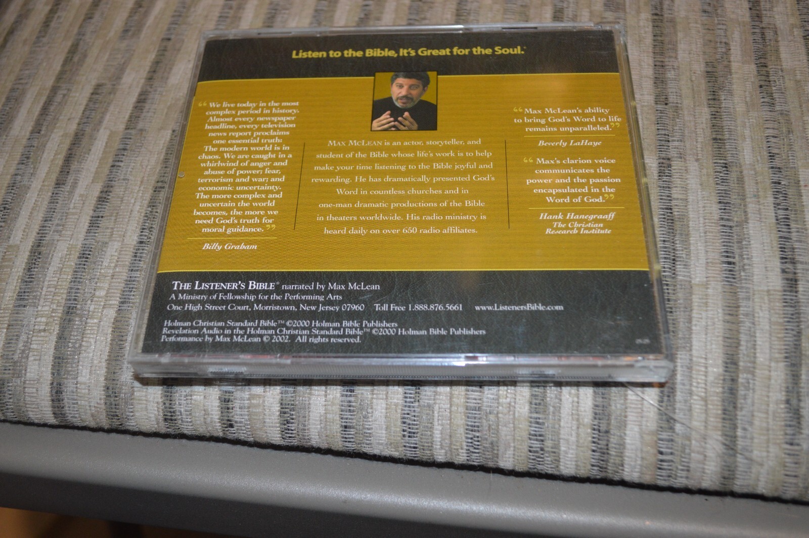 The Listener's Bible "Revelation" Audio CD, Narrated by Max McLean - IoT  Marketing