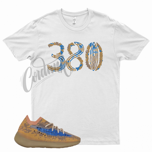 White 380 T Shirt for Yeezy 380 Blue 