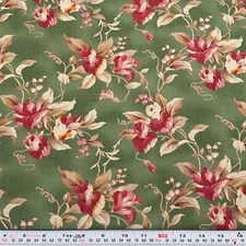 Jelly Bean by Laundry Basket Quilts Moda Green Cotton Fabric by the HALF YARD