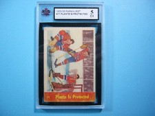 1955/56 PARKHURST HOCKEY CARD #71 JACQUES PLANTE ROOKIE RC IA KSA 5 EX PARKIE