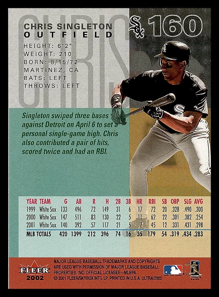 2002 Fleer Ultra Baseball - Image 2 of 2