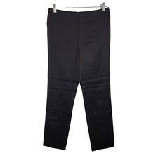 Vintage Ralph Lauren Pants Purple Label Black Satin Classic Career Womens Sz 4