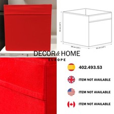 IKEA DRÖNA Caja, ROJO, 33x38x33 cm / 13x1…