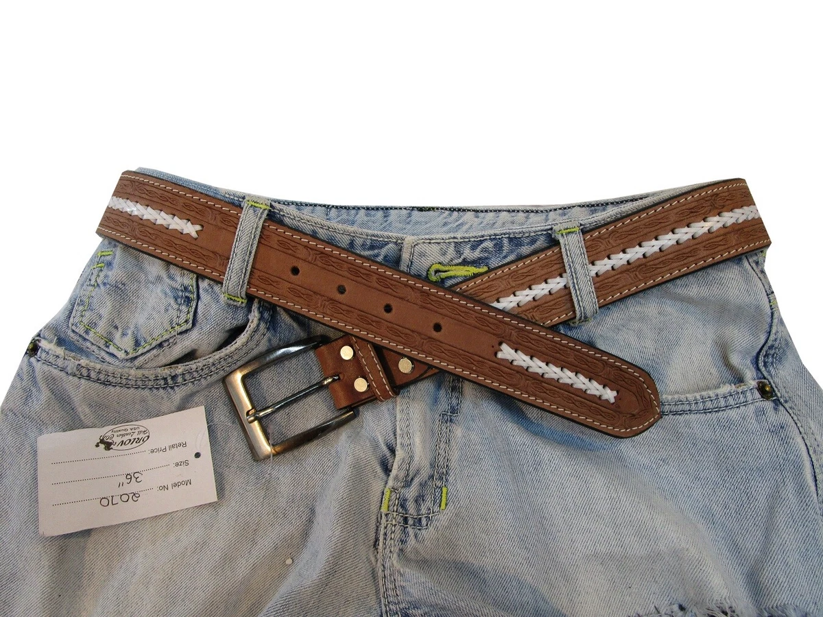 Mens western style shop belts