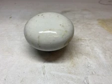 Antique White Porcelain Victorian Single Door Knob Salvage