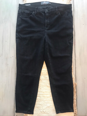 Torrid Black Sky High Skinny Crop Jeans Womens Size 18 Stretch