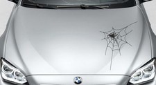 Aufkleber Auto Motorhaube Autoaufkleber Tattoo Spider Spinne Netz Spinnennetz 11