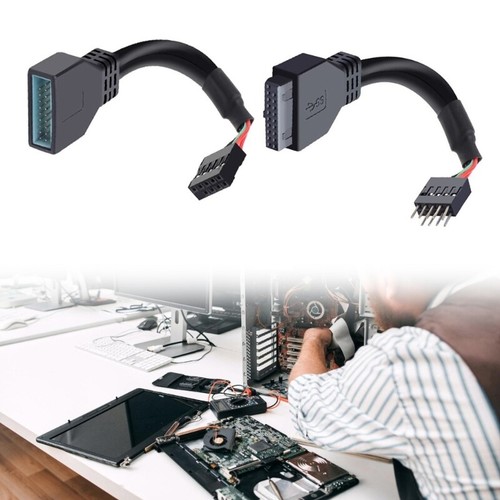 Long Last 9pin to 20pin Connectors Cable with Shielding PC Case Extend Cord - Afbeelding 7 van 10