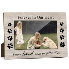 Pet Memorial Wooden Picture frame, Photo Frame Gifts for Loss of a Dog, Sympa...