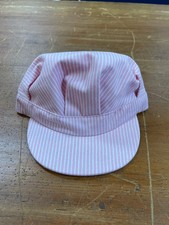 Cap/Hat, Railroad Engineer Pink Stripe NEW