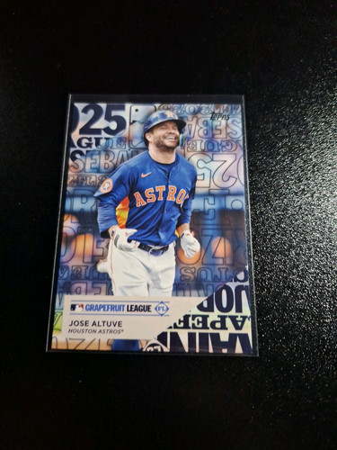 2025 TOPPS SERIES 1 THE GRAPEFRUIT LEAGUE SP #TG-9 JOSE ALTUVE HOUSTON ASTROS - Picture 1 of 2