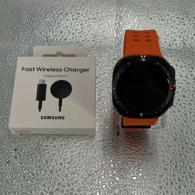 Samsung Galaxy Watch ULTRA 2024 GPS + LTE - Titanium Gray w/ Orange Band - 47mm