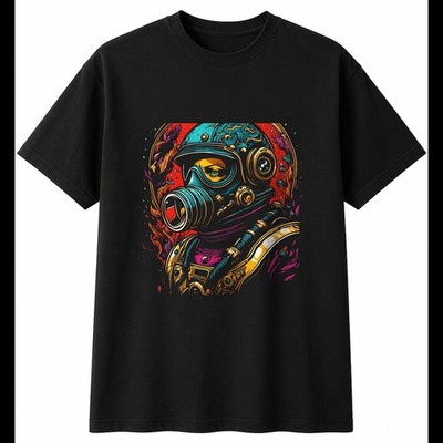 Tattoo Tiefseetaucher zerrissen Paper Fantasy Herren T-Shirt schwarz 100% Baumwolle Legende