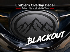 Fits Toyota Front Grille Emblem Blackout Overlay Decal - Select Model Year