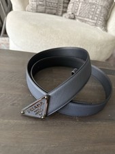 Prada Triangle Logo Belt Man Size 44/110