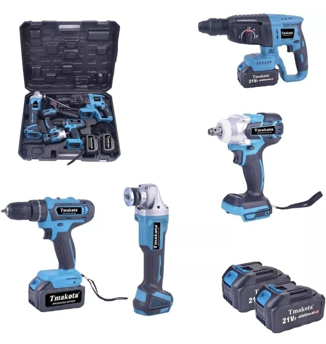 Set Professionale 4 Utensili 68V Brushless: Valigetta Tutto-in-Uno