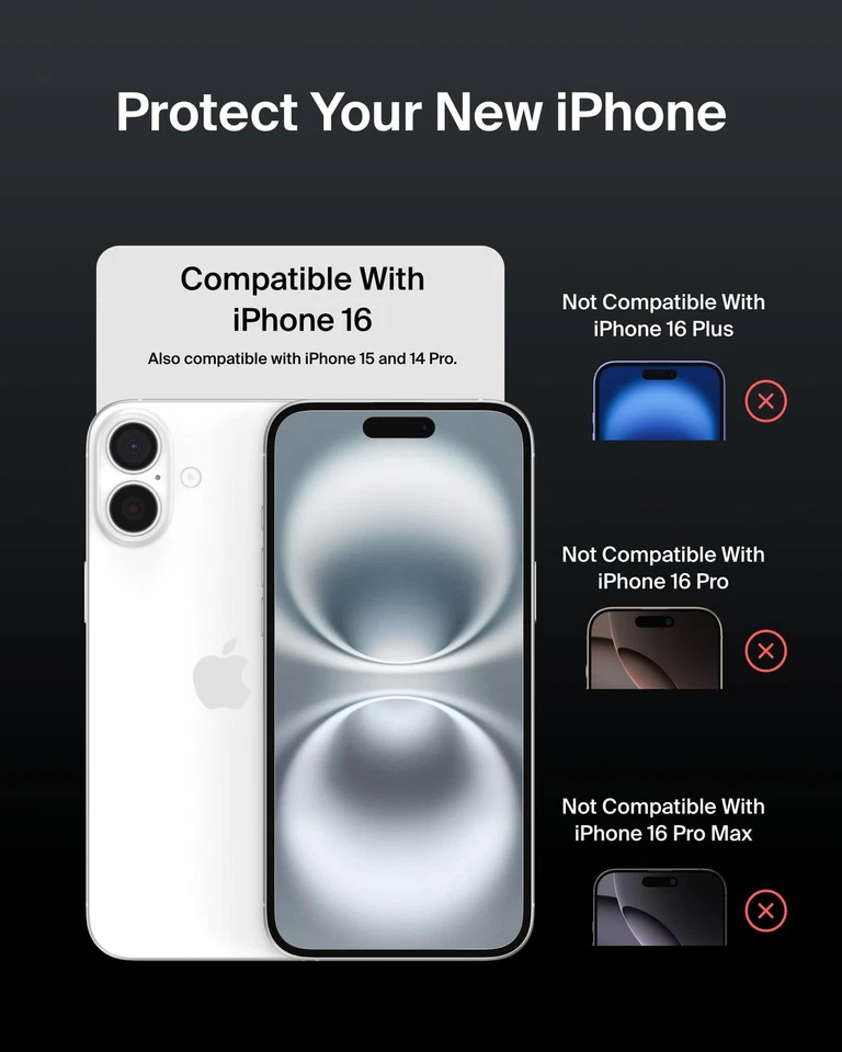 Belkin ScreenForce UltraGlass 2 Screen Protector iPhone 14/15/16 Pro - Image 2 of 4