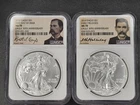 2016 Silver Eagle Wyatt Earp/Doc Holiday Set NGC MS70 30th Anniversary