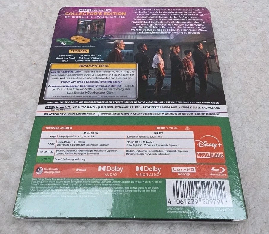 Loki: The Complete Second Season 4K UHD & Blu-Ray Steelbook New German Packaging - Image 2 of 4
