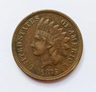 1875 Indian Head Penny Cent in VF+/XF circulated condition. Nice semi-key-date.