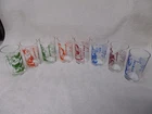 Vintage Disney Snow White and the Seven 7 Dwarfs Collectable Glass Set 8 Glasses