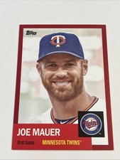 2016 Topps Archives Joe Mauer /50 Red #85 Minnesota Twins