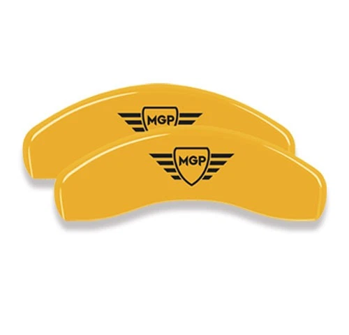 Cubiertas de pinza de disco de freno MGP amarillas delanteras + traseras Mercedes Benz SL500 2003-2006 Foto 3 de 4