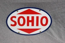SOHIO PORCELAIN SIGN