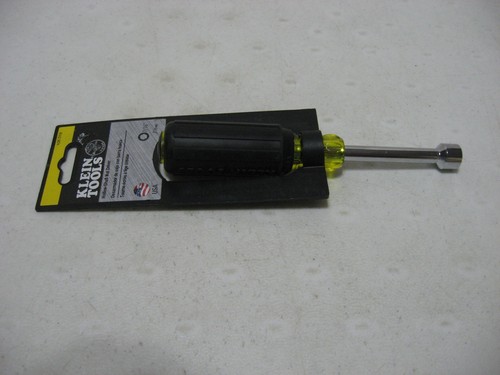 Klein Tools 7/16" Hollow Shaft Nut Driver Cushion Grip #630-7/16 - 3" Shaft
