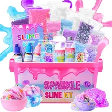 Slime Kit - Confetti Crunchy Foam Jelly Cubes - Stress Relief Toys