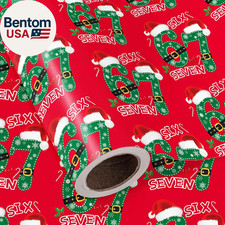 Funny 67 Christmas Wrapping Paper Roll - Mini Roll - 17 Inch X 16.5 Feet - Red 6