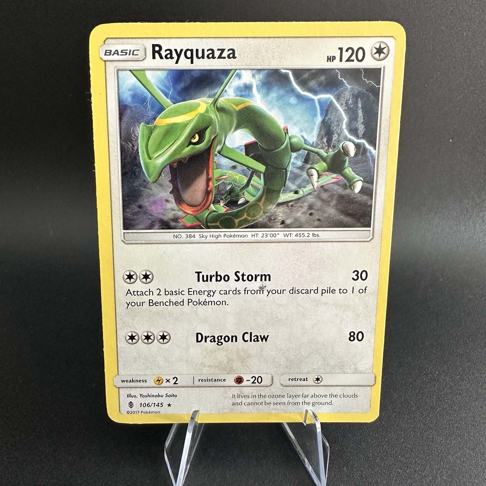 Rayquaza 106/145 [MP] Rare SM- Guardians Rising Pokemon English