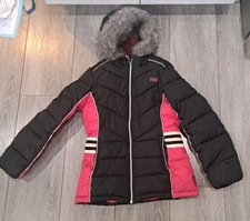 Hk 58 By Hawke And Co. Girls Kids Pink And Black Jacket Size 10/12