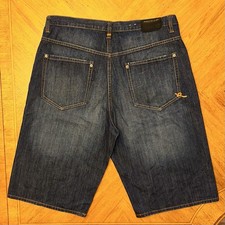 Rocawear Shorts Sz 38 Blue Denim Relaxed Jean Baggy Hip Hop Jorts Y2K Steetwear