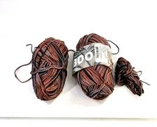 Bamboo Self Striping Soy Silk Yarns Set Of 2 Skeins, 1 Is Partial, SW Trading Co