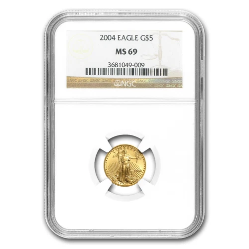 2004 1/10 oz American Gold Eagle MS-69 NGC