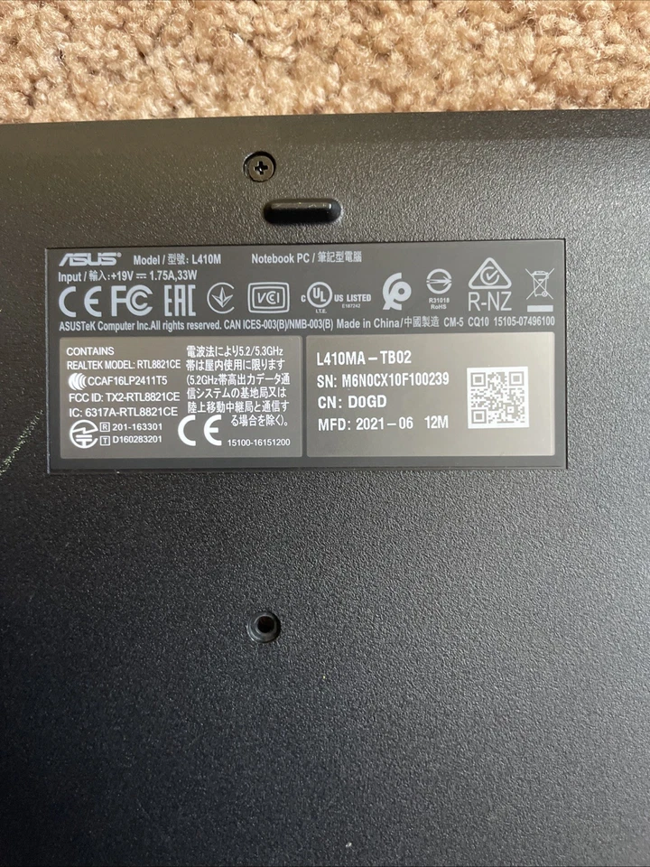 ASUS L410MA-TB02 14” Laptop – Intel N4020, 4GB/64GB, Works Great, No Charger - Image 4 of 4