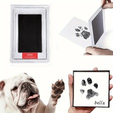 Pet Paw Print Ink Pad Inkless Dog Cat Nose Print Keepsake Kit DIY.