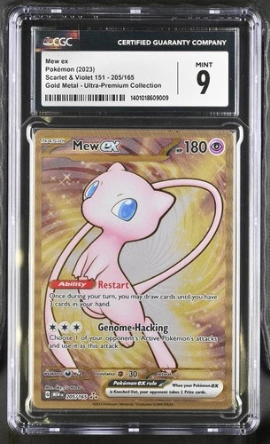 Mew ex 205/165 Sv: Scarlet & Violet 151 Metal CGC 9