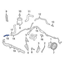For Honda Pilot 2003-2004 Honda 53731S0XA00 Power Steering Reservoir Hose