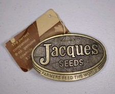 Jacques Seed Co. Belt Buckle (Lewis Corp., 1977) Limited Edition - Made In USA