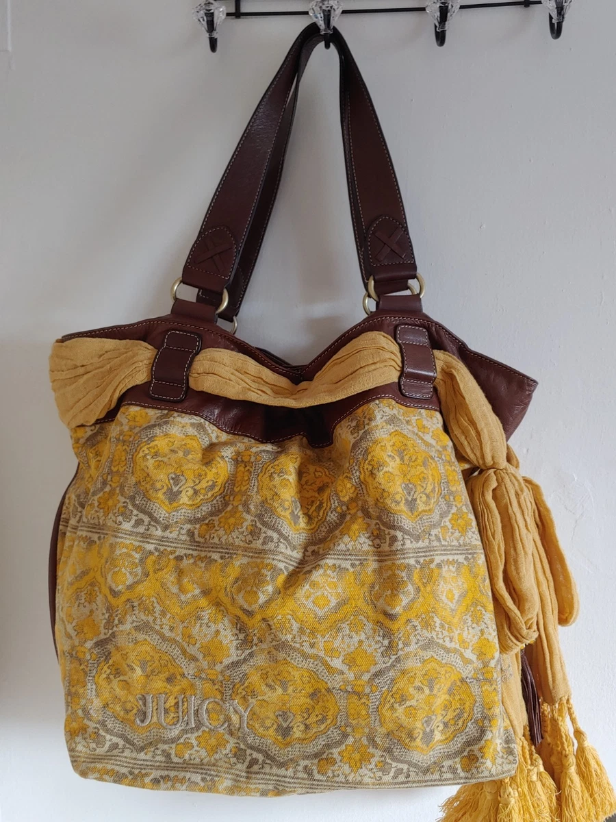 Juicy Couture Cotton Exterior Brown Bags & Handbags for Women for