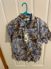 BRAND NEW MEN'S SIZE XL HIGH SURF BUTTON FRONT SHORT SLEEVE SHIRT