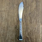 Reed & Barton Sterling Silver Classic Rose Master Butter Knife Server with Notch