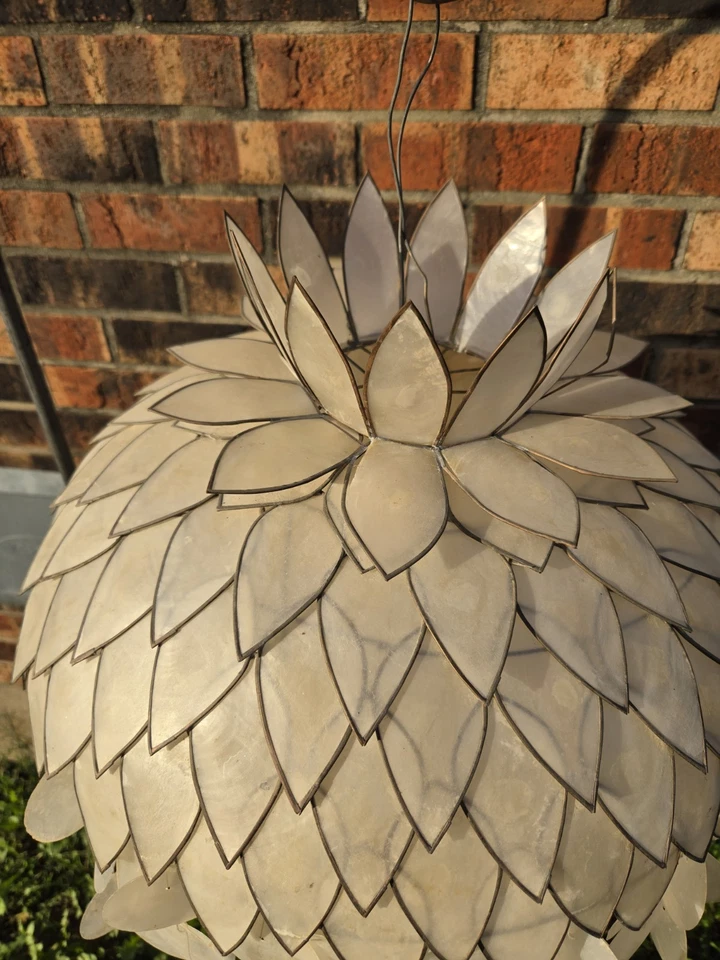 Lámpara de araña móvil Lg Capiz colgante carillón de viento Unlite leer fotos de descripción Foto 2 de 4