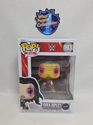 Funko Pop! Vinyl: WWE - Rhea Ripley (Black Light) (Chase) #193 W/ Protector