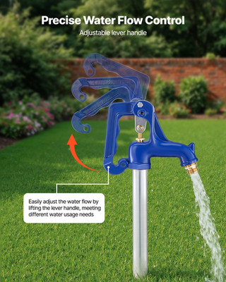 VEVOR Frost Proof Yard Hydrant, 12'' Bury Depth, 3/4'' NPT